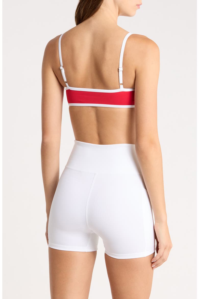 Monica Sports Bralette, Alternate, color, CHERRY/WHITE