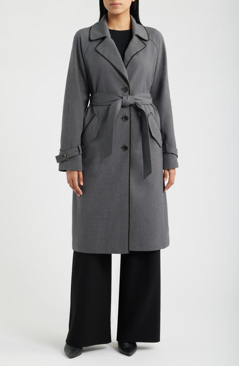 Stretch Gabardine Trench Coat