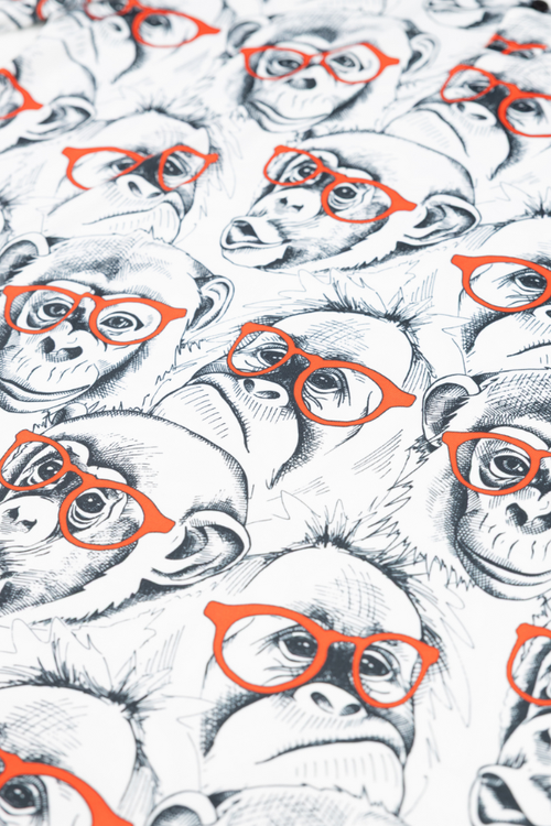 Baja Llama Dr. Yessir Monkey In White