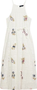 Desigual Open Stitch Sleeveless Midi Dress