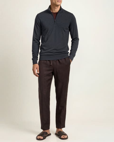 Isar Merino Classic Fit Funnel Neck Sweater