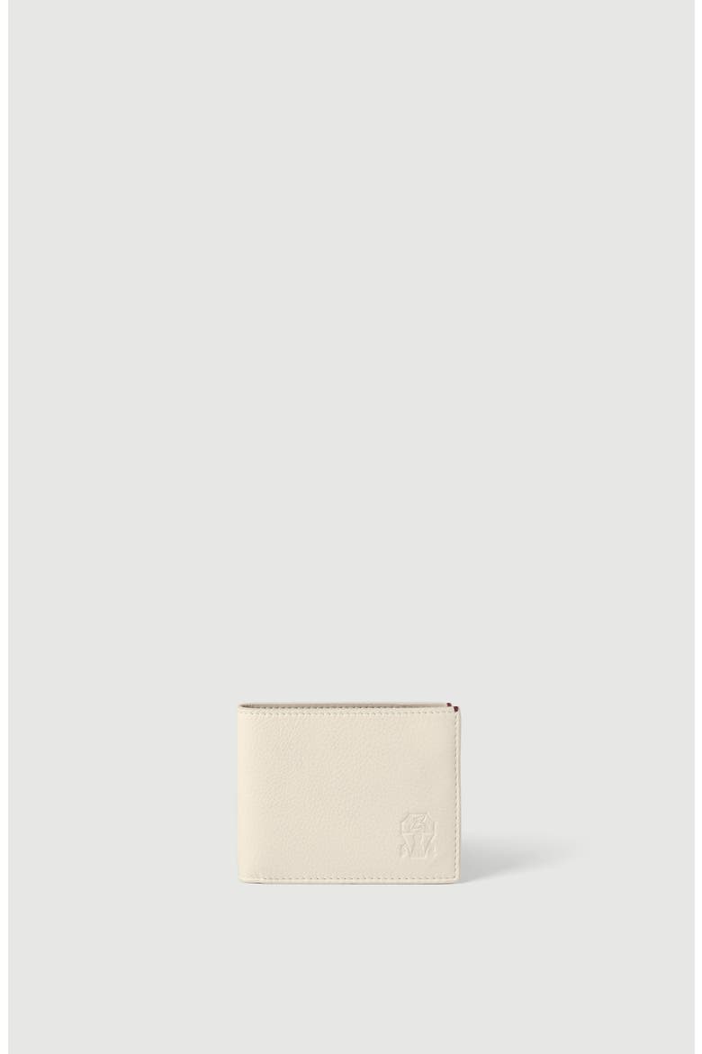 Fine grain calfskin wallet, Main, color, Chalk