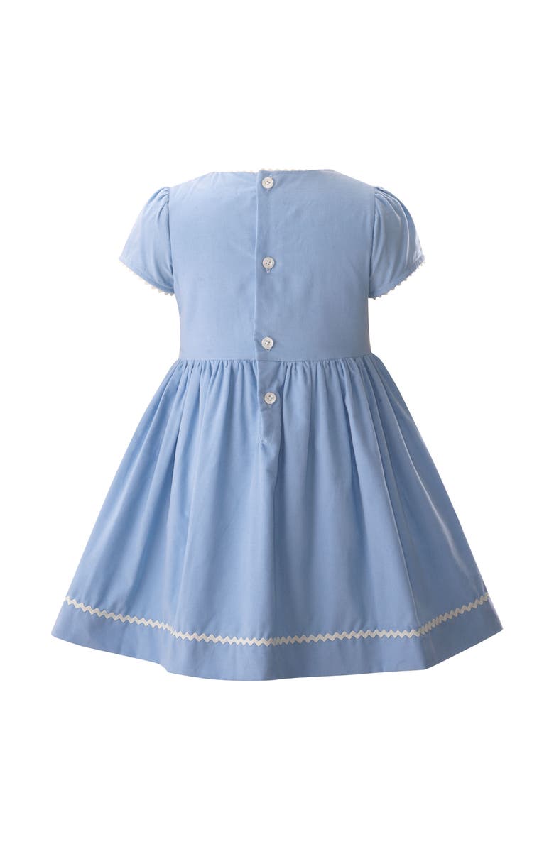 Rachel Riley Snowflake Embroidered Dress, Alternate, color, 