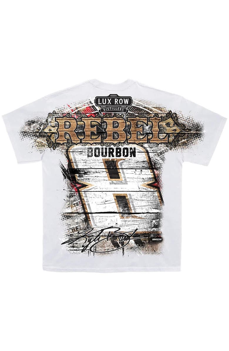 NASCAR Men's Richard Childress Racing Team Collection  White Kyle Busch #8 Rebel T-Shirt, Alternate, color, 