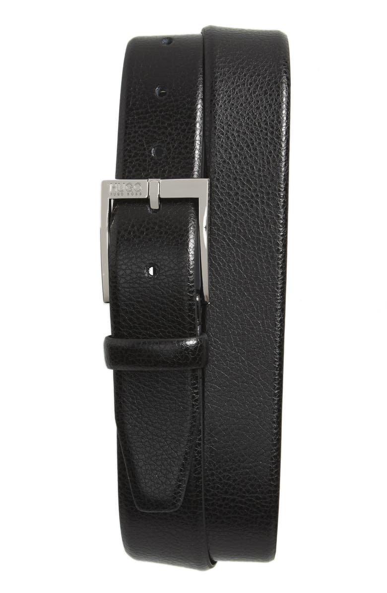 BOSS C-Elloy Leather Belt, Main, color, 