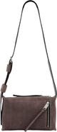 AllSaints Small Alba Zip Suede Crossbody Bag