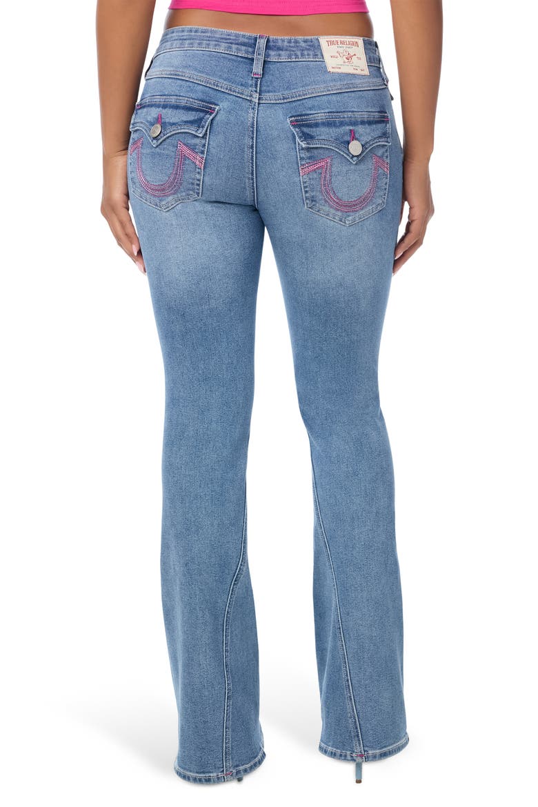 Joey Flap Flare Jeans, Alternate, color, MEDIUM RODEO BLUE WASH