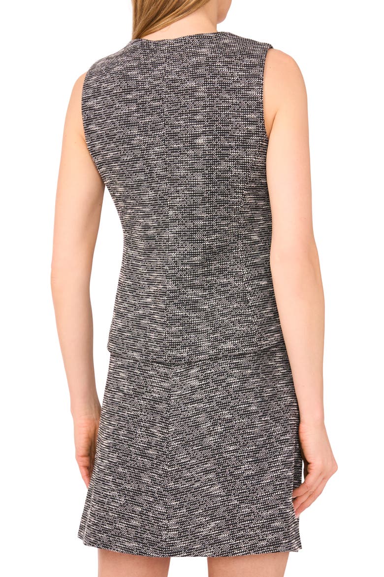Tweed Knit Vest, Alternate, color, RICH BLACK