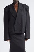 Vaquera Slouchy Double Breasted Wool Jacket