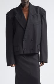 Vaquera Slouchy Double Breasted Wool Jacket