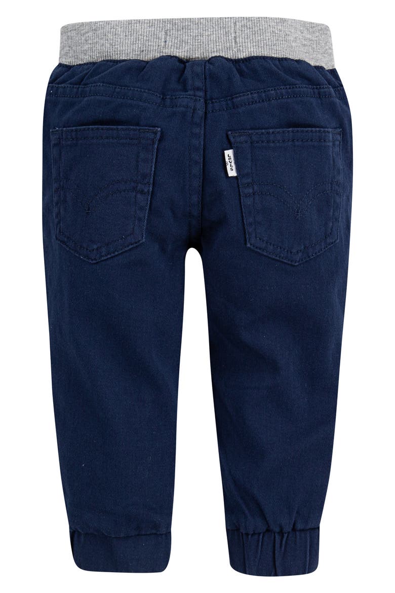 Stretch Twill Joggers, Alternate, color, DRESS BLUE