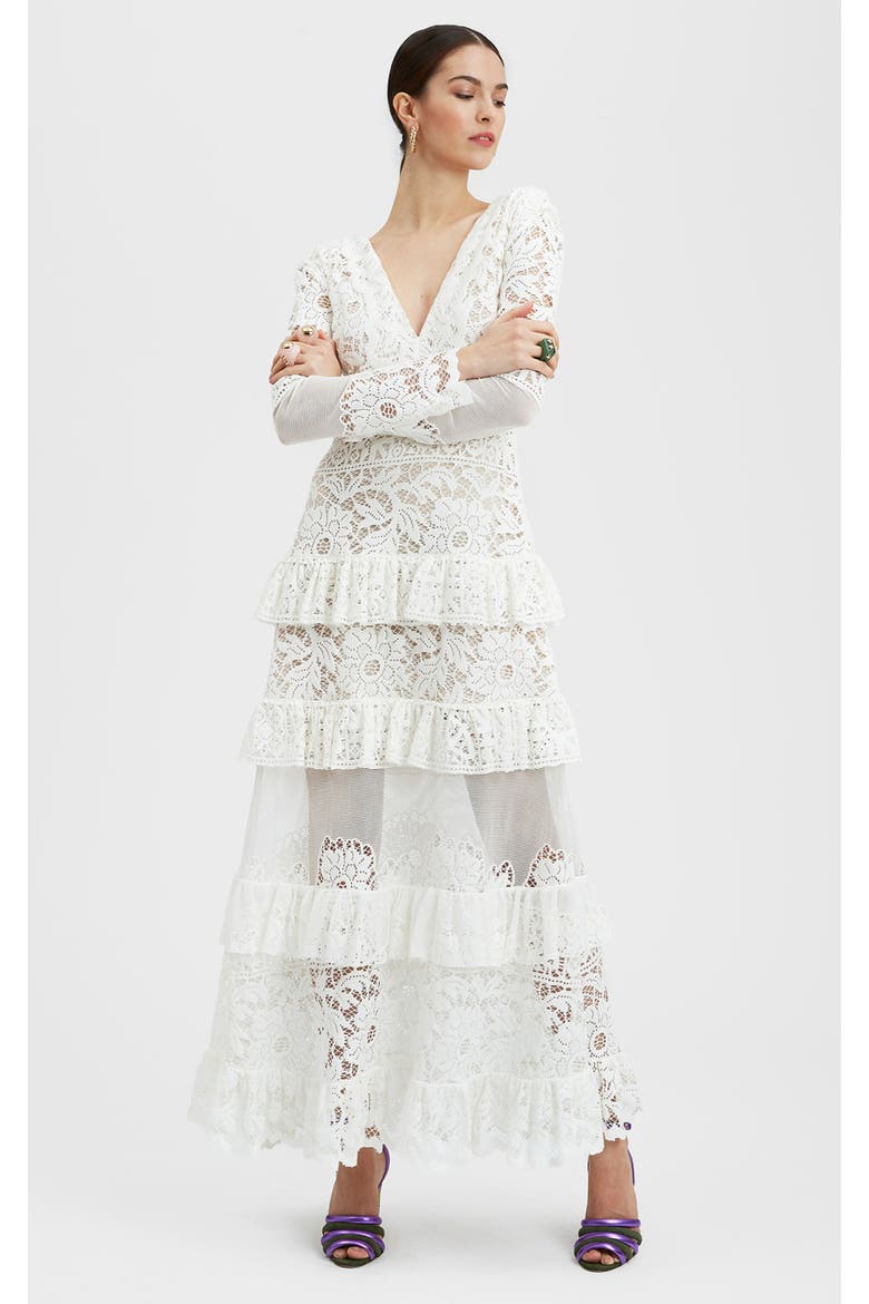 Footloose Lacey Dress, Main, color, Solid White