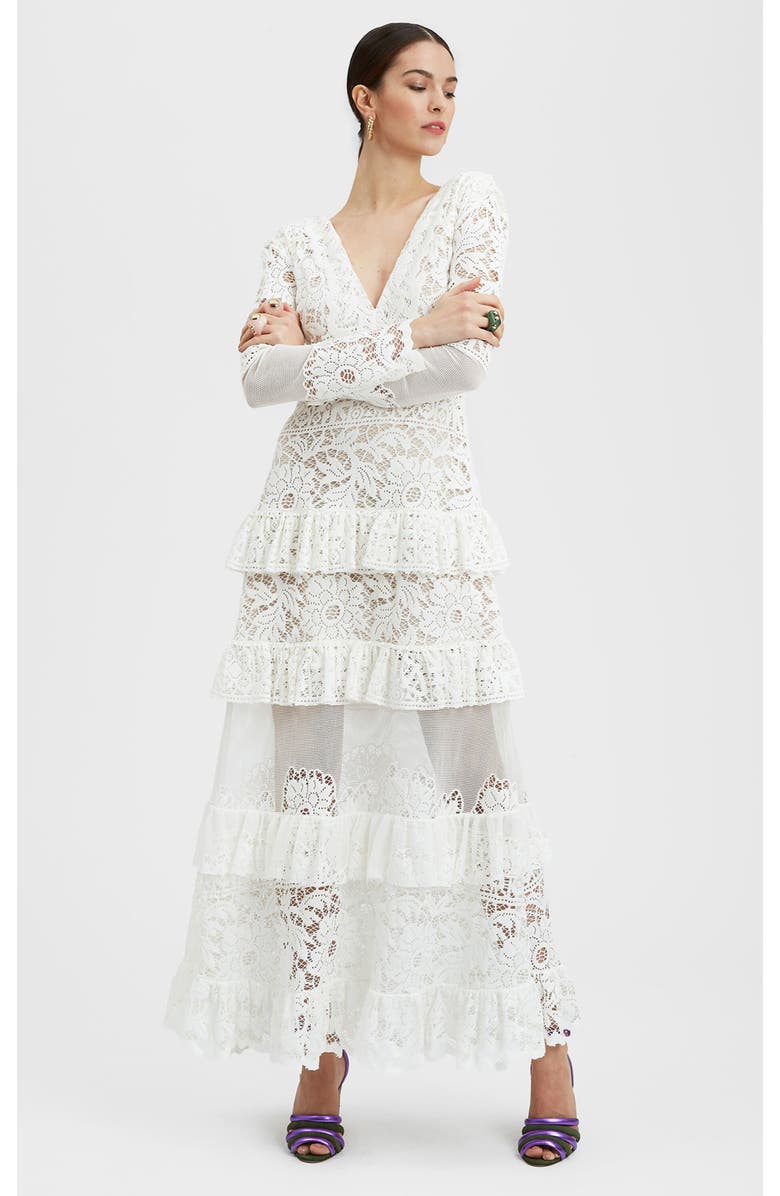 La DoubleJ Footloose Lacey Dress, Main, color, Solid White