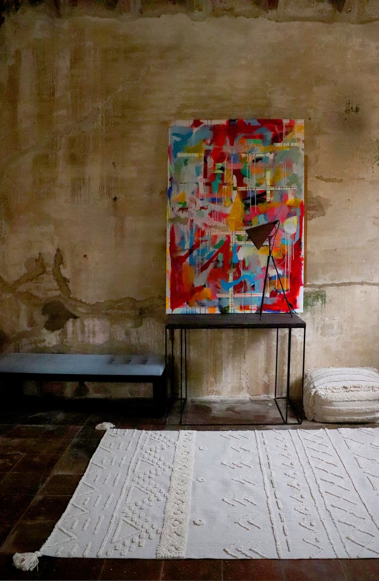 Lorena Canals Tribu Washable Recycled Cotton Blend Rug, Alternate, color, Natural