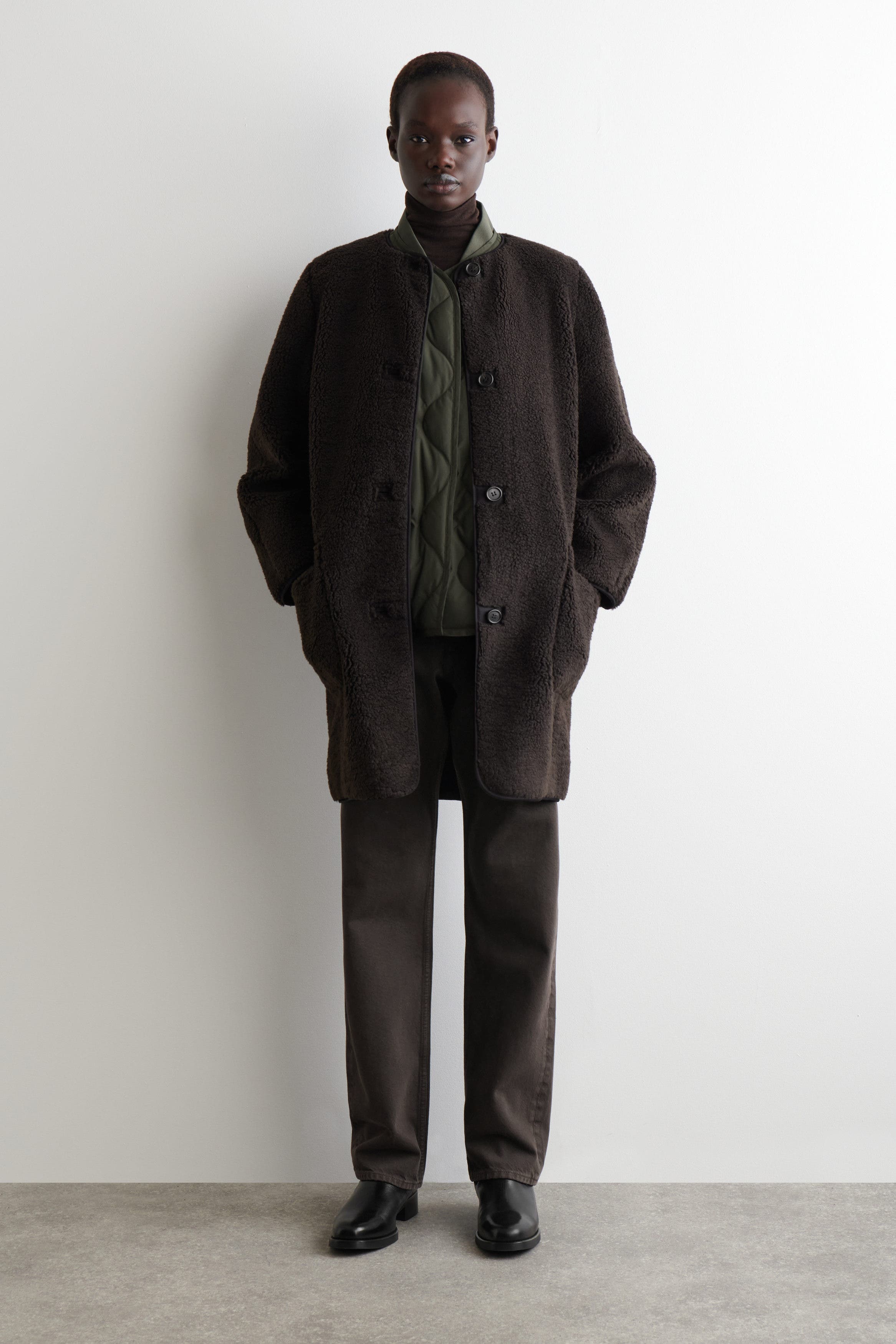 Oversized Quilted Down Gilet - image 4