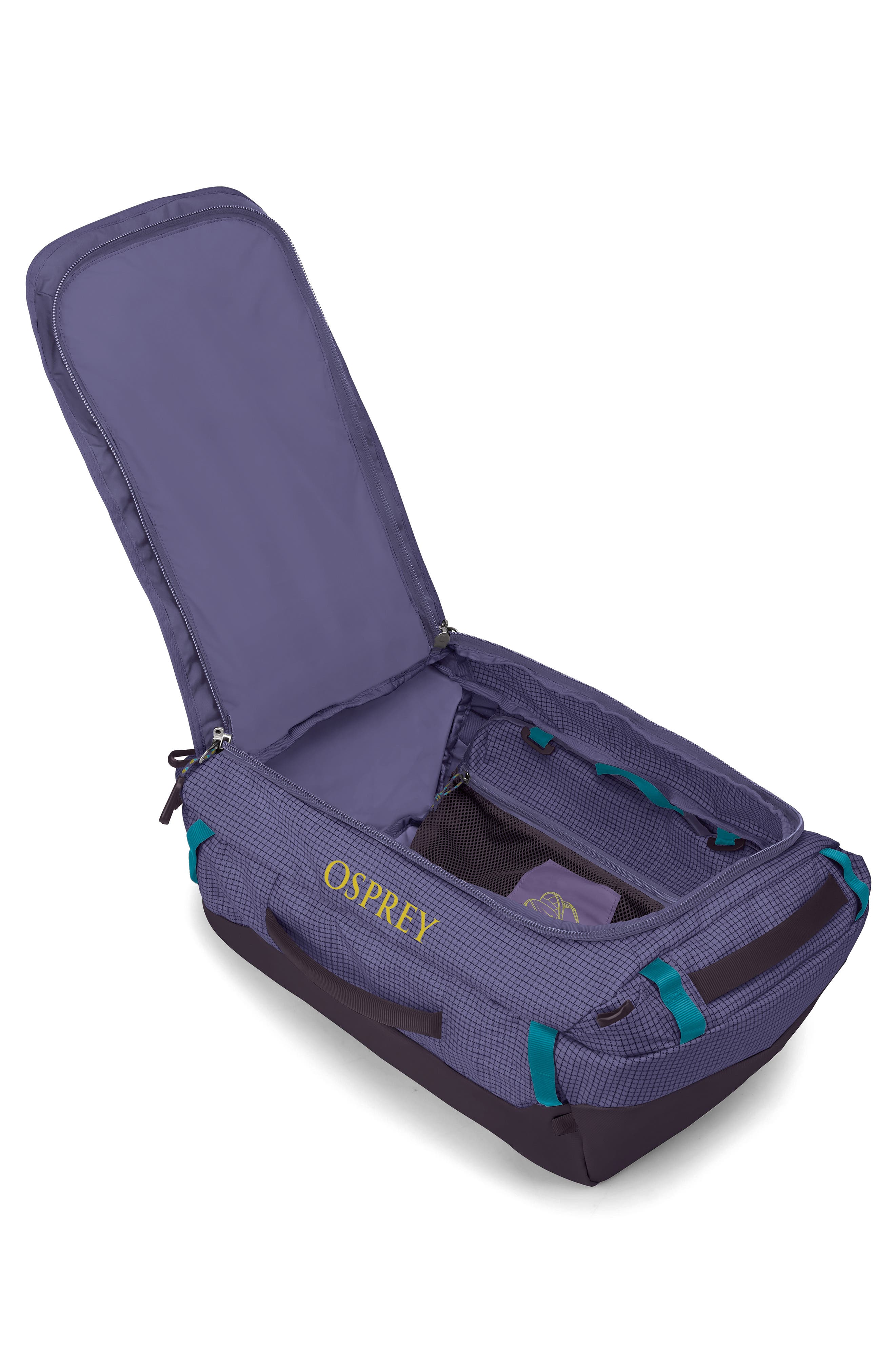 Transporter 40-Liter Duffle Carry-On Luggage, Alternate, color, EUPHORIA PURPLE/PURPLE INK