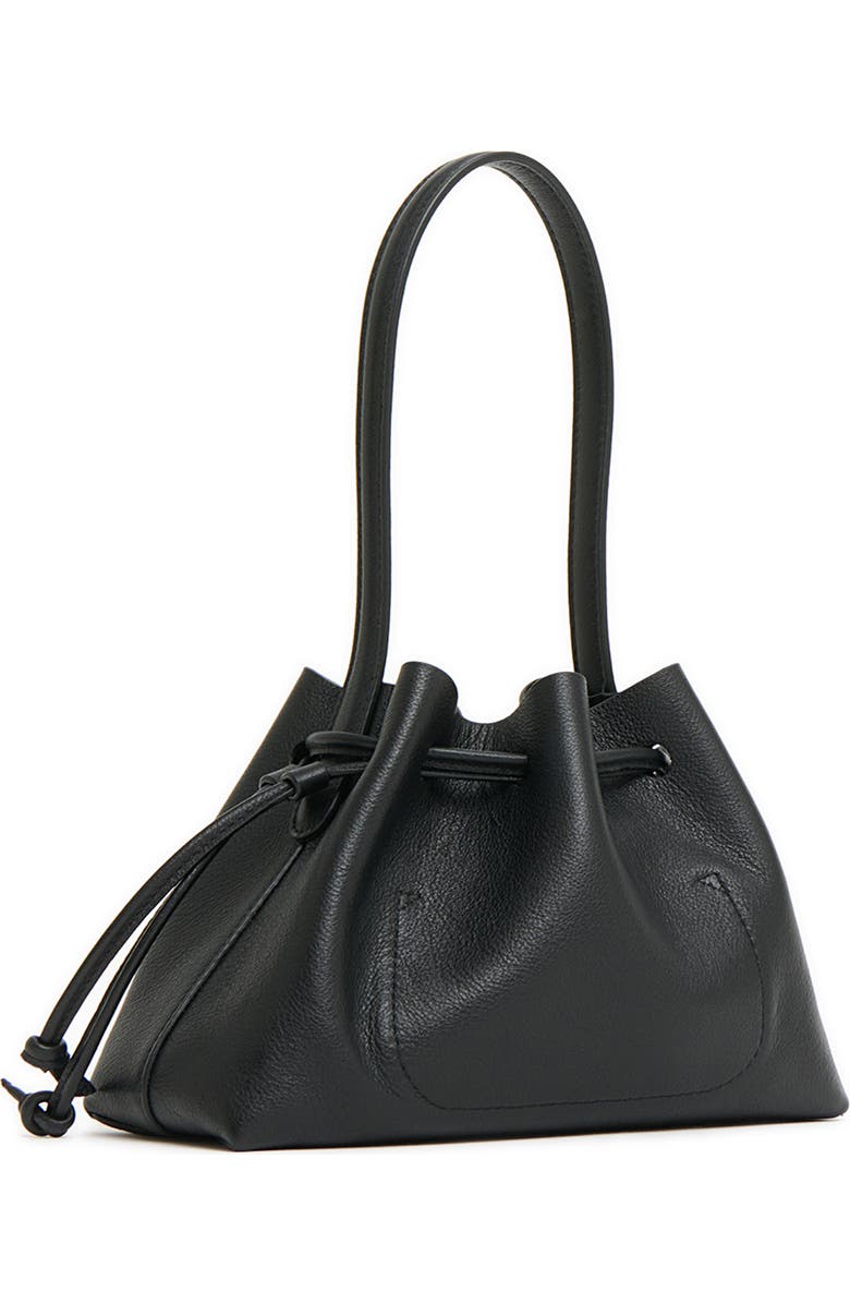 Mansur Gavriel Drawstring Pouchette, Alternate, color, Black