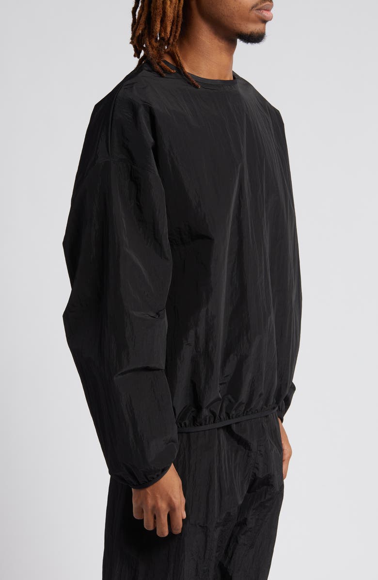 Fear of God Essentials Oversize Nylon Crewneck Pullover, Alternate, color, 