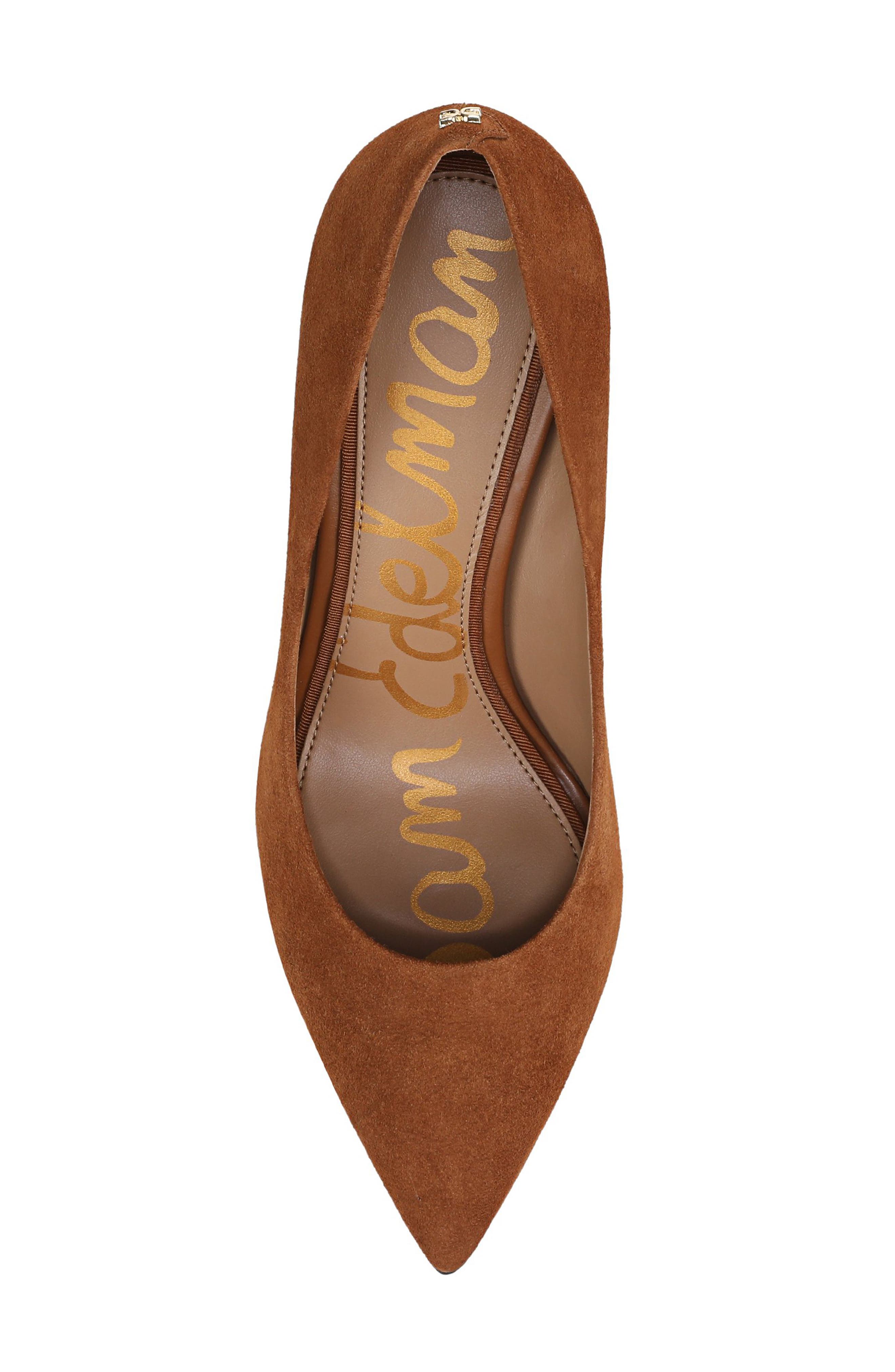 Sam Edelman Hazel Pointed Toe Pump, Alternate, color, Frontier Brown