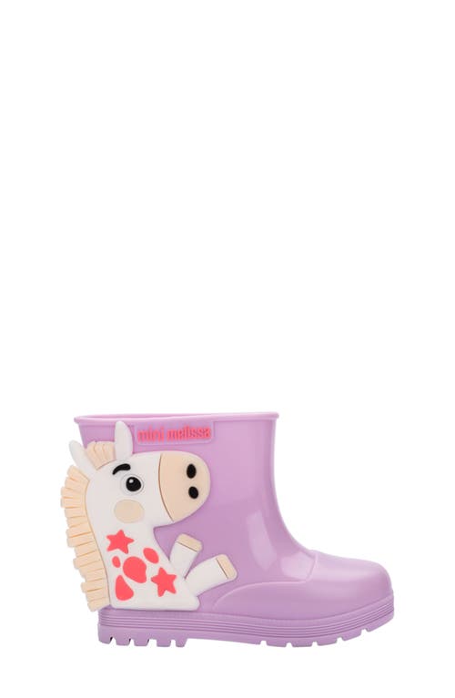 Mini Melissa Welly Wonderland Boot In Purple