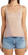 Off-White Laundry Logo Rib Tank