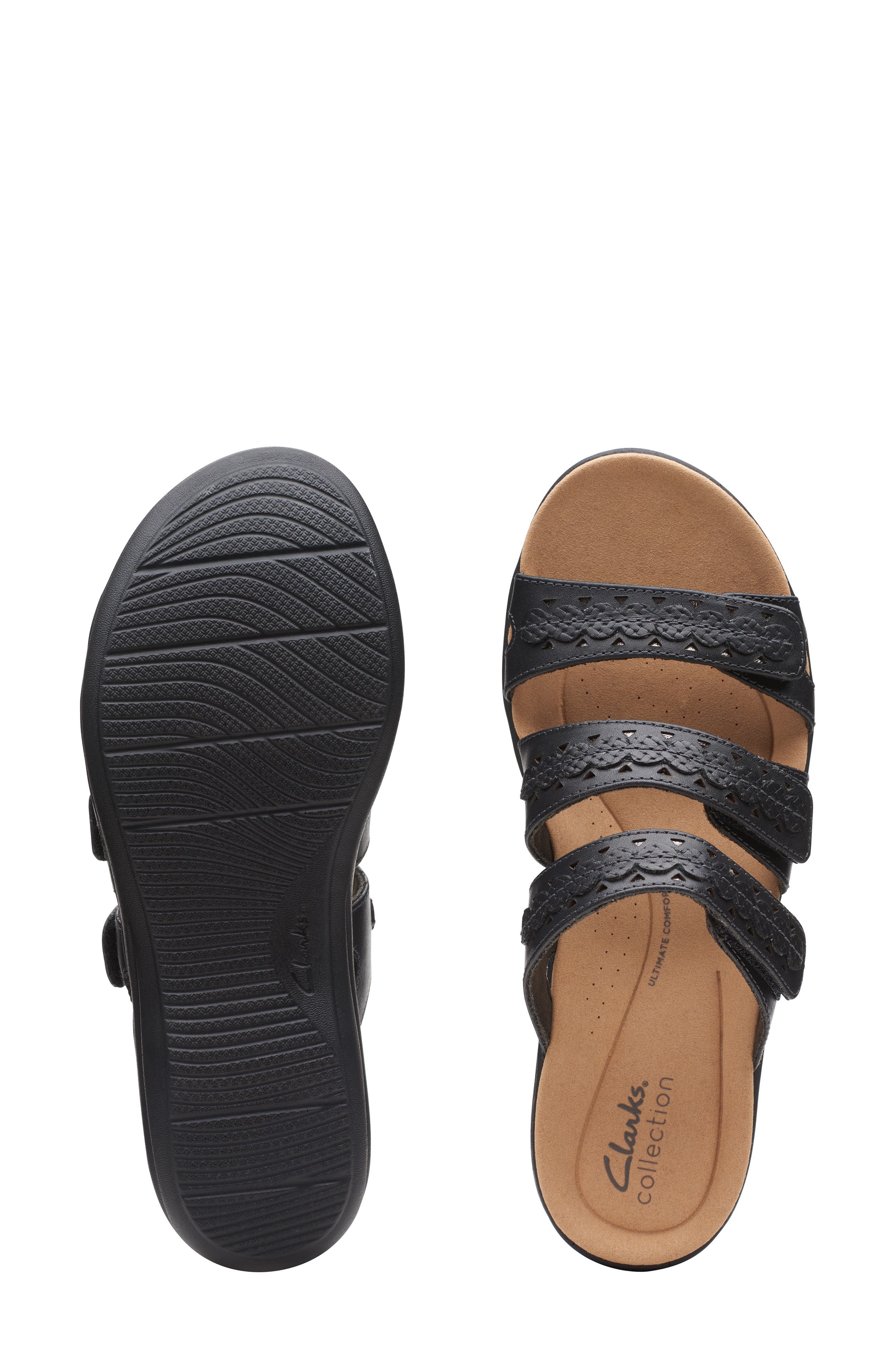 Clarks<sup>®</sup> Laurieann Cove Leather Sandal, Alternate, color, 