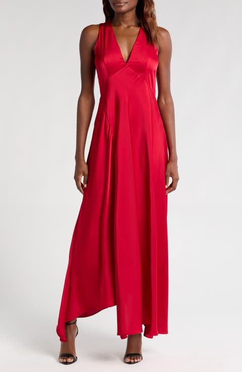 V-Neck Empire Waist Gown