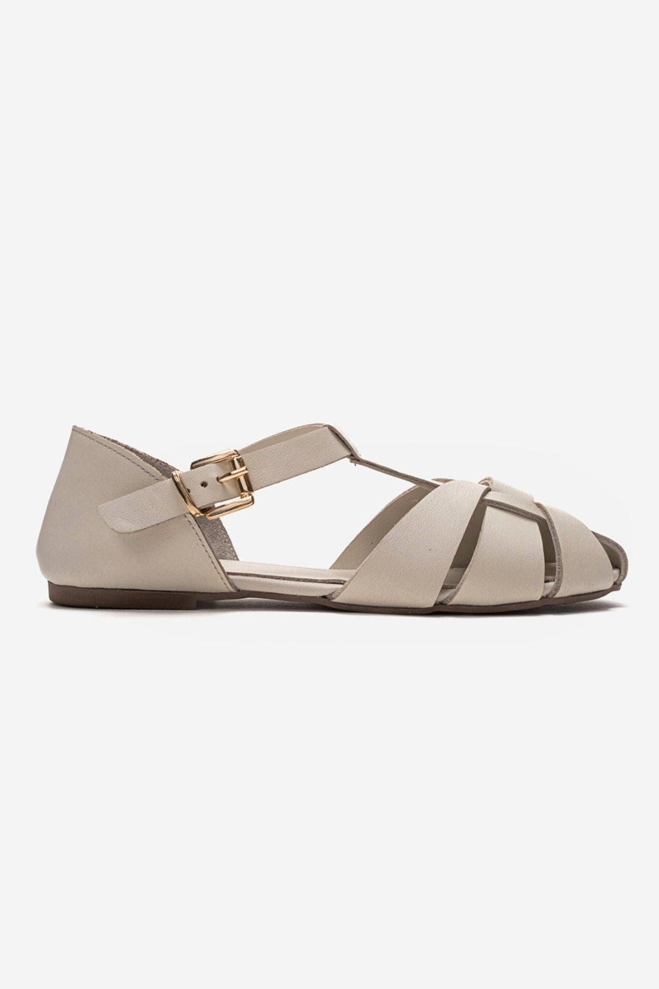 Falina Leather Sandal, Alternate, color, Ecru