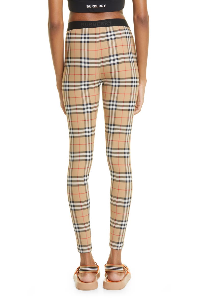 Women's Belvoir Vintage Check Jersey Leggings, Alternate, color, ARCHIVE BEIGE IP CHK