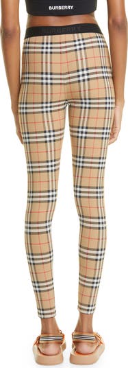Burberry Women's Belvoir Vintage Check Jersey Leggings