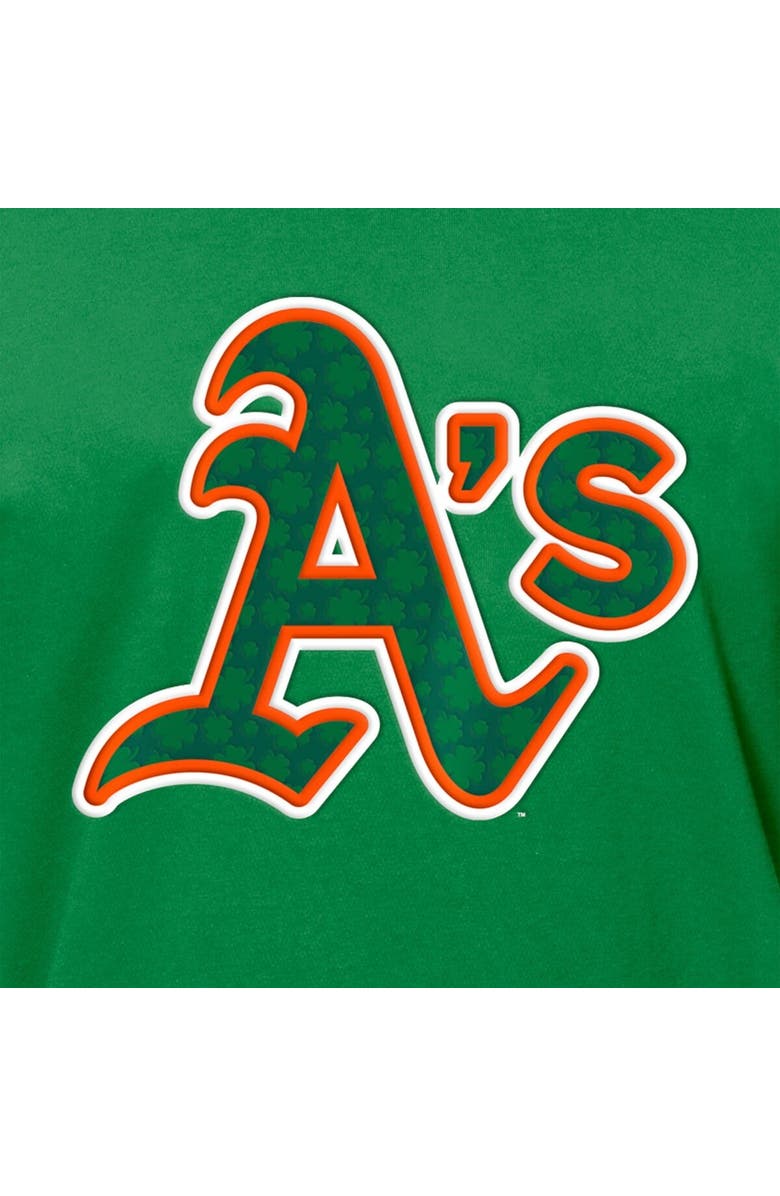 New Era Men's New Era  Kelly Green Athletics St. Patrick's Day Shamrock Fill T-Shirt, Alternate, color, Kelly Green