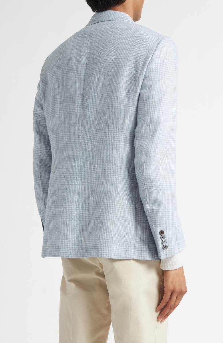ZEGNA Oasi Linen Sport Coat, Alternate, color, Br Blue Checker