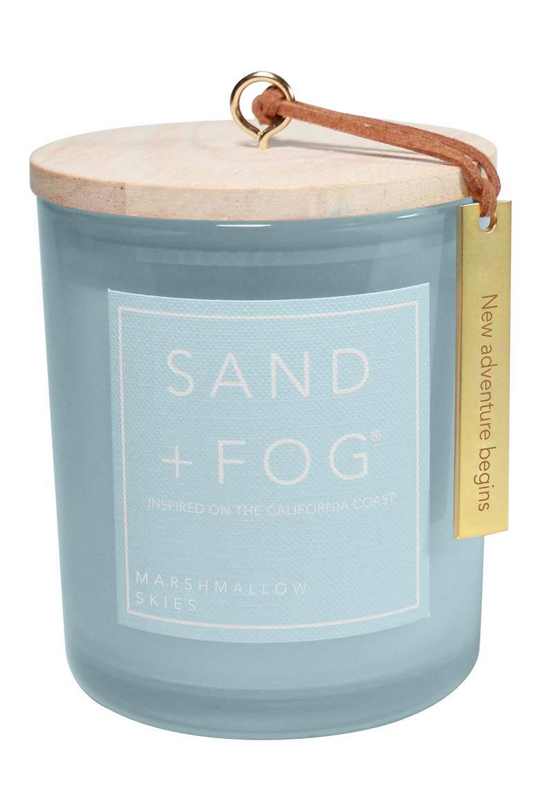 Marshmallow Skies Scented Glass Jar Candle, Alternate, color, MARSHMALLOW SKIES