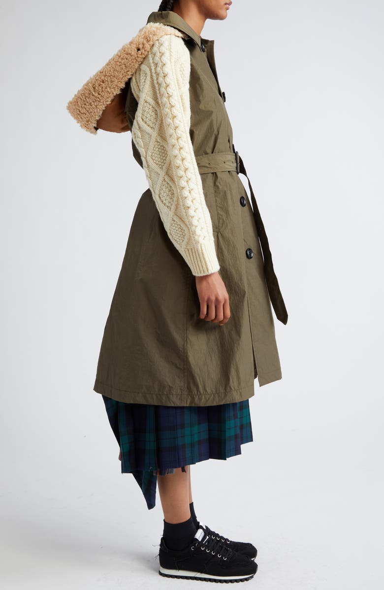 Tao Comme des Garçons Mixed Media Jacket, Alternate, color, 