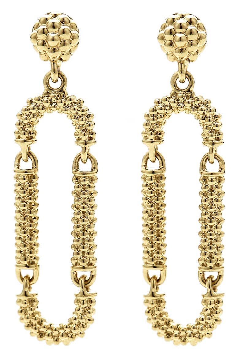 Caviar Drop Earrings, Main, color, GOLD