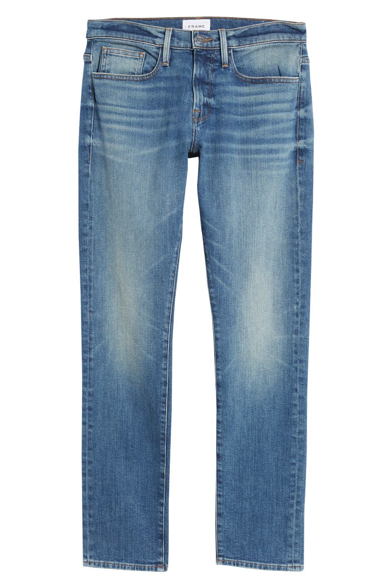 L'Homme Skinny Fit Jeans, Alternate, color, BEECH WORN
