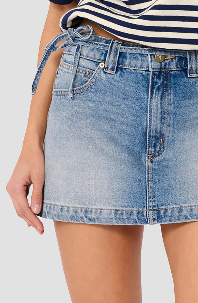 ABRAND A-Line Denim Miniskirt, Alternate, color, Tamara
