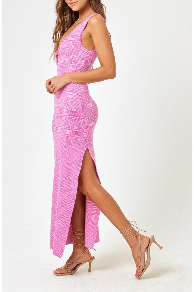 Florence Rib Maxi Sweater Dress, Alternate, color, RASPBERRY