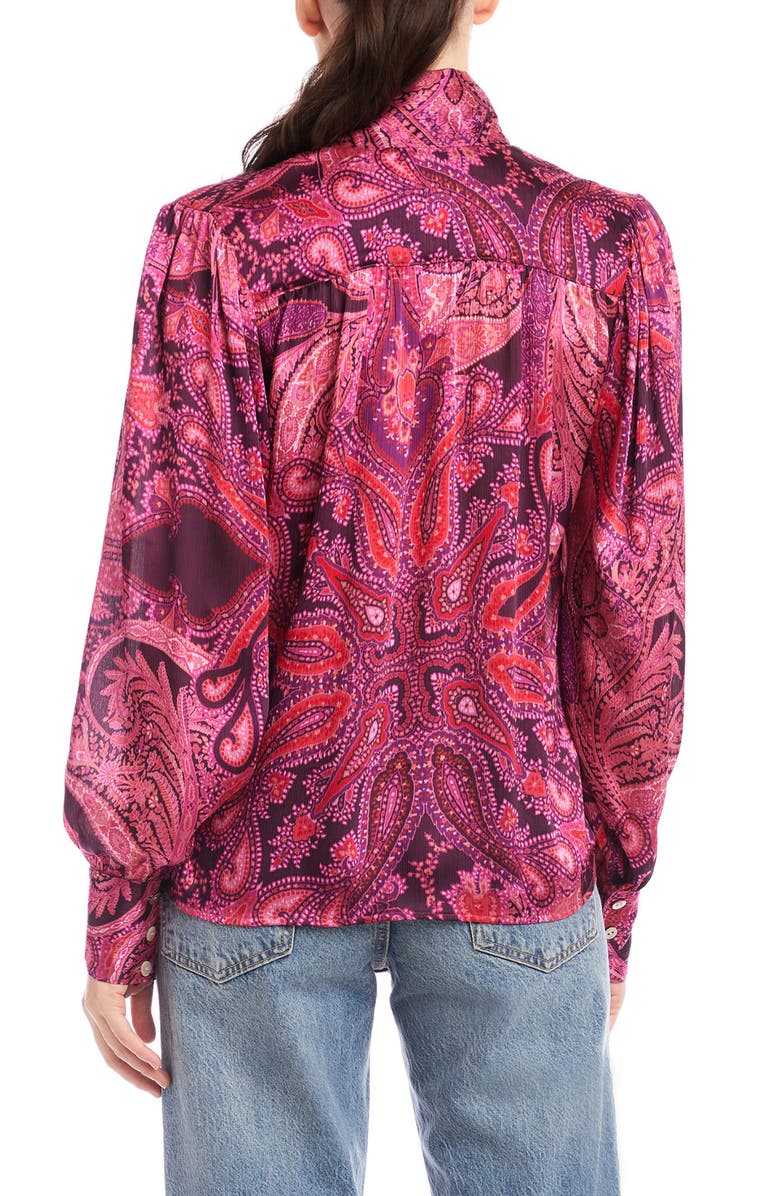 FIFTEEN TWENTY Chloe Paisley Print Button-Up Shirt, Alternate, color, 