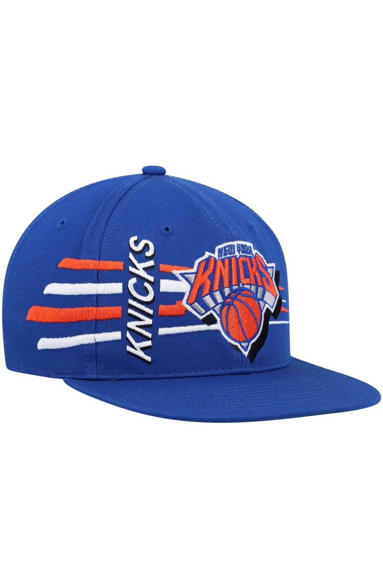 Mitchell & Ness Men's Mitchell & Ness Blue New York Knicks Retro Bolt Deadstock Snapback Hat, Main, color,