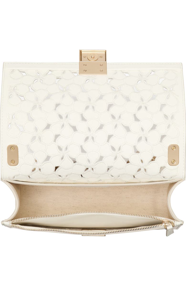 Kate Spade New York deco eyelet leather convertible crossbody bag, Alternate, color,