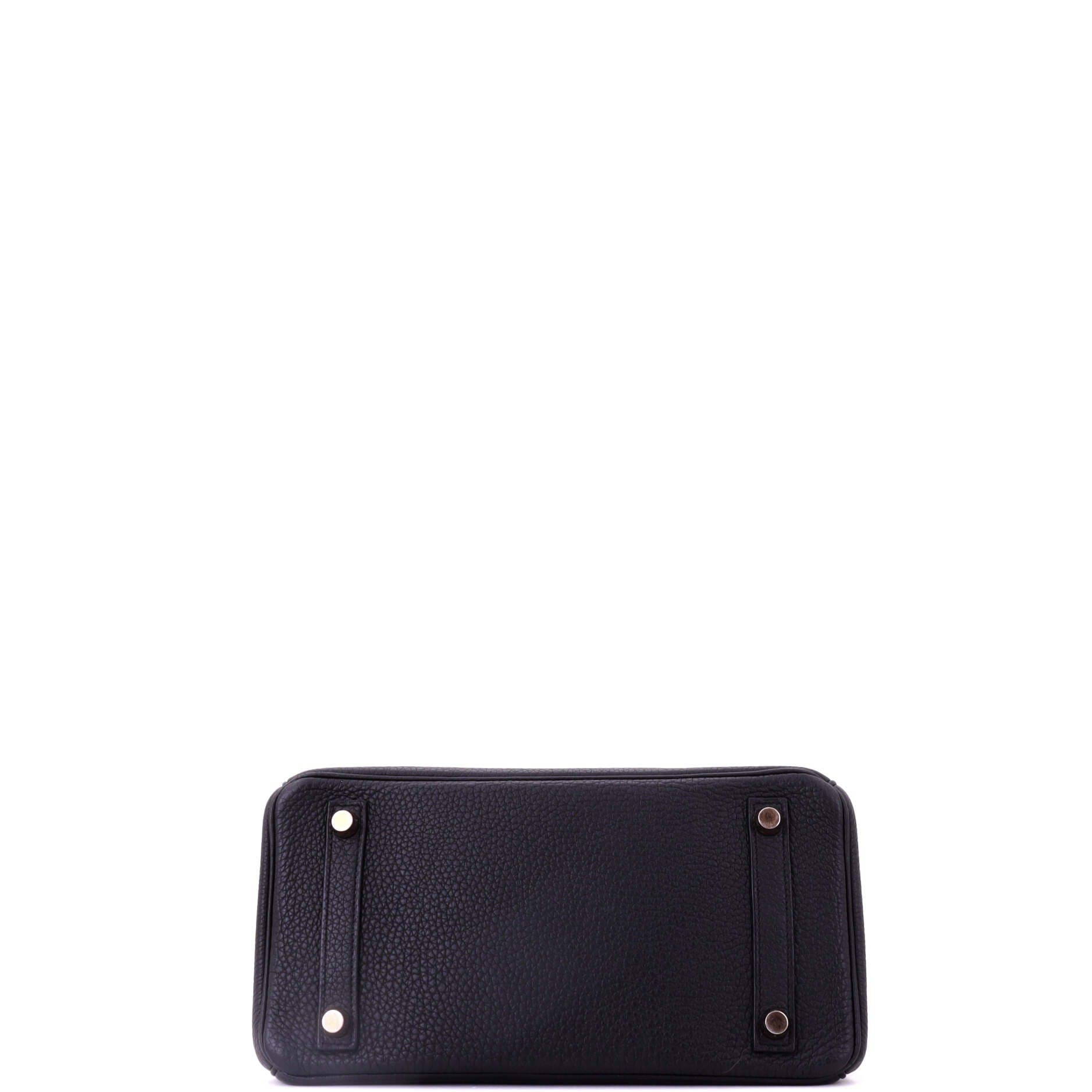 Pre-Owned Hermes Birkin Handbag Black Togo with Rose Gold Hardware 25, Alternate, color, Noir