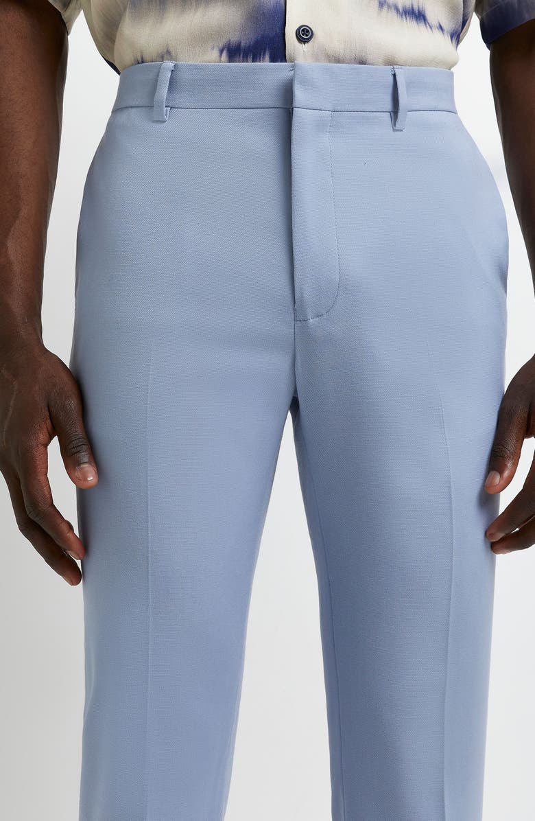 River Island Textured Skinny Suit Trousers, Alternate, color,
