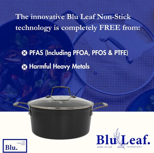 Blu . 4.5qt Casserole Pot With Lid In Black
