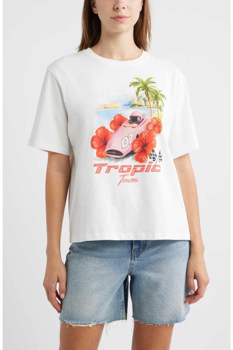 Tropic Tours Graphic T-shirt, Main, color, TROPIC TOURS