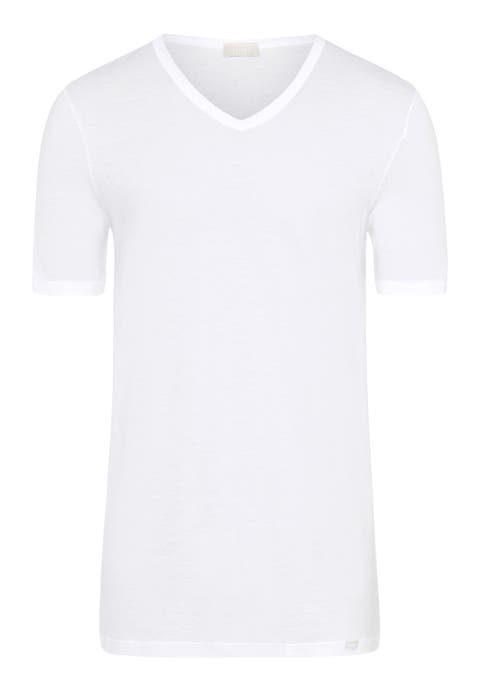 Ultralight Fitted Cotton V-Neck T-Shirt