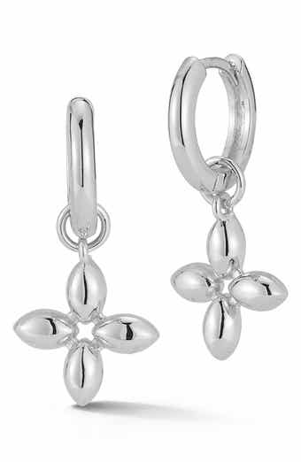Clover Huggie Hoop Earrings