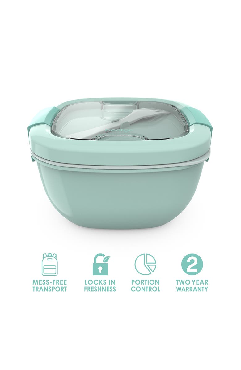 BENTGO All-in-One Salad Container, Alternate, color, Coastal Aqua