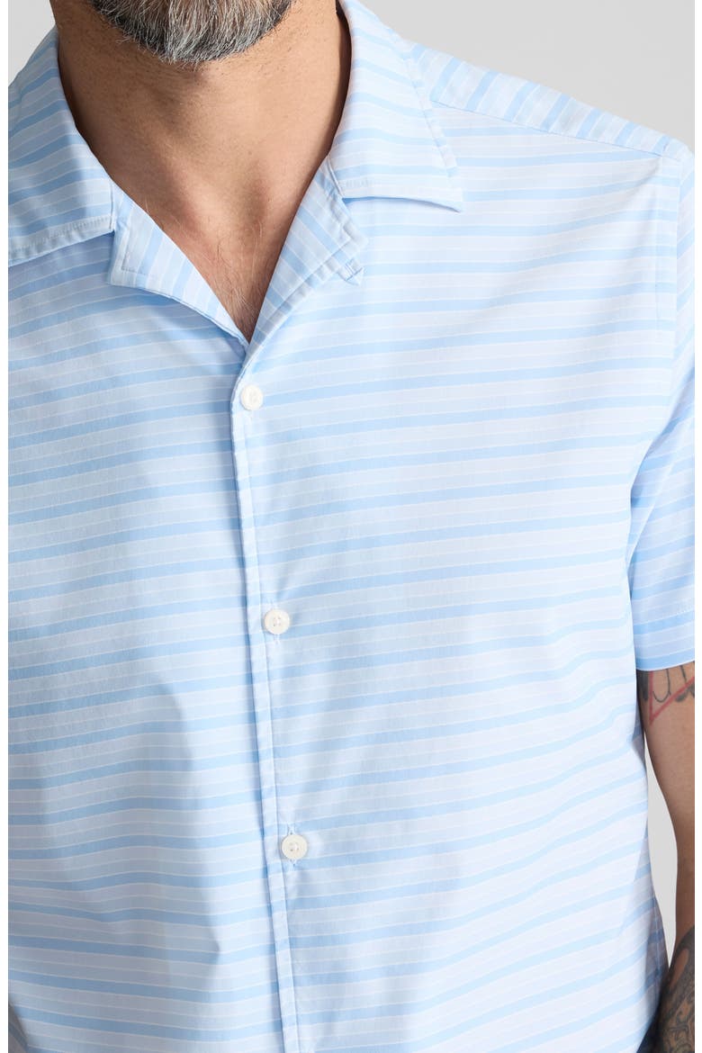 Haverman Stripe Performance Camp Shirt, Alternate, color, BLUE