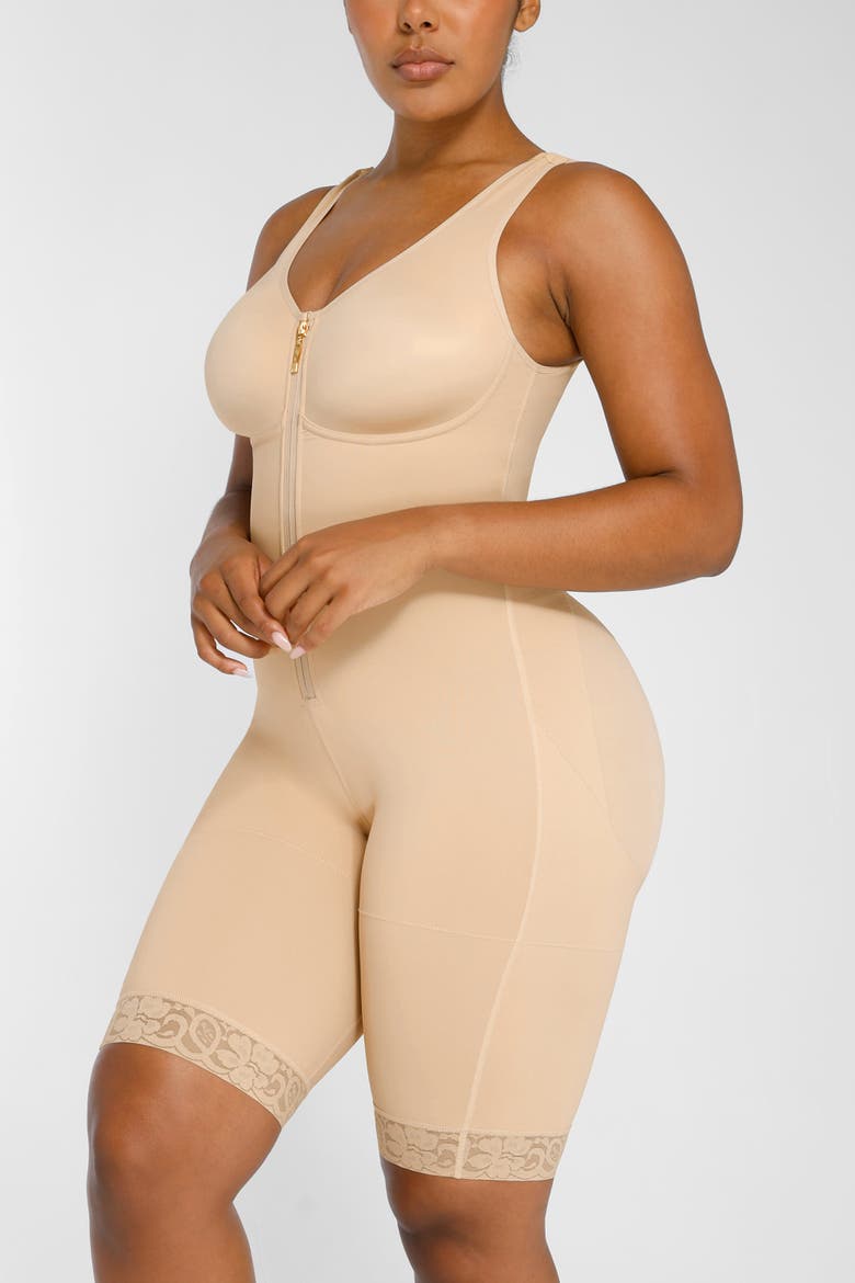 BOOT-YEAH AirSlim Full Coverage Bodysuit, Alternate, color, Beige